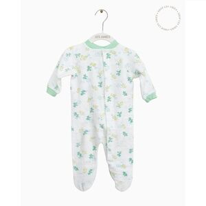 Vintage Baby Cozy Bear Motif Sleepwear Onesie Footies